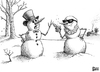 Cartoon: Create your own Caption -Snowman (small) by karlwimer tagged snowman nature outdoors cold bowtie