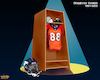 Cartoon: Demaryius Thomas Bronco Memorial (small) by karlwimer tagged sports,cartoon,nfl,american,football,denver,broncos,demaryius,thomas,memorial,locker