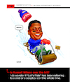 Cartoon: Russ Wilson Broncos Lets Ride (small) by karlwimer tagged sports,cartoon,illustration,denver,broncos,nfl,russ,wilson,quarterback,lets,ride,sledding