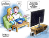 Cartoon: Scary Ads (small) by karlwimer tagged politics,economics,us,usa,movies,advertisements