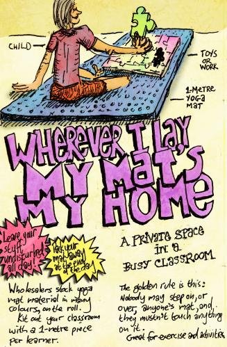 Cartoon: Resource --Wherever I Lay My Mat (medium) by royblumenthal tagged teacher,teachers,learning,learn,school,class,classroom,learner,ideas,idea,resource