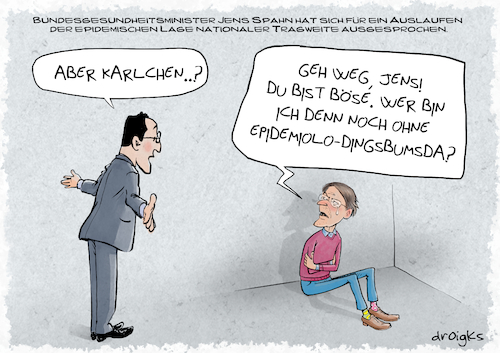 Cartoon: aus die Maus (medium) by droigks tagged cartoon,comic,droigks,epidemisch,epidemiologie,epidemiologe,lauterbach,spahn,corona,lockerung,notlage,impfquote,herdenimmunität,überlastung,gesundheitswesen,cartoon,comic,droigks,epidemisch,epidemiologie,epidemiologe,lauterbach,spahn,corona,lockerung,notlage,impfquote,herdenimmunität,überlastung,gesundheitswesen