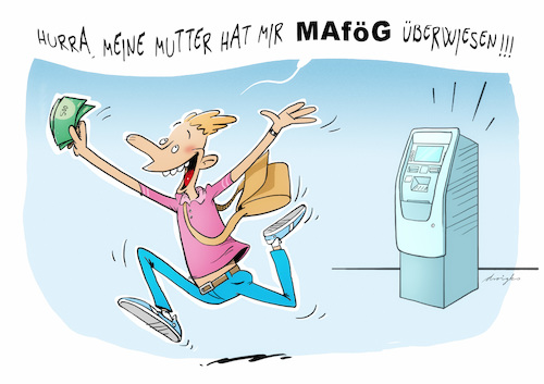 Cartoon: BAföG (medium) by droigks tagged studieren,ewige,student,darlehen,zinslos,studium,geld,zuwendung,finanzielle,unterstützung,studieren,ewige,student,darlehen,zinslos,studium,geld,zuwendung,finanzielle,unterstützung