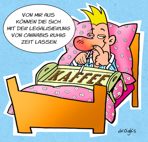 Cartoon: Ersatzdroge (medium) by droigks tagged cannabis,legalisierung,teillegalisierung,konsum,anbau,marihuana,droigks,gesetzesentwurf,in,deutschland,legal,joint,rauchen,2024,gesetz,drogenkonsum,freigabe,legalisieren,hanfpflanze,tetrahydrocannabinol,thc,psychoaktiver,wirkstoff,kaffee,line,ziehen,cannabis,legalisierung,teillegalisierung,konsum,anbau,marihuana,droigks,gesetzesentwurf,in,deutschland,legal,joint,rauchen,2024,gesetz,drogenkonsum,freigabe,legalisieren,hanfpflanze,tetrahydrocannabinol,thc,psychoaktiver,wirkstoff,kaffee,line,ziehen