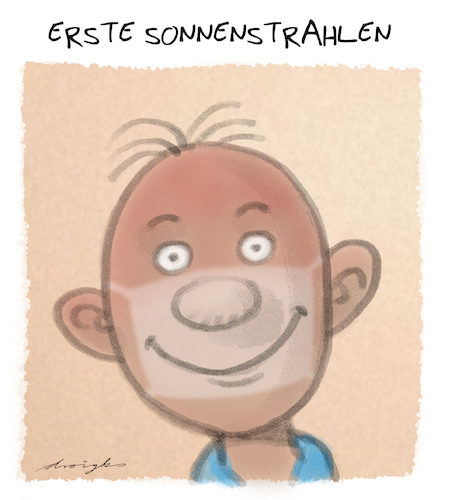 Cartoon: erste Sonnenstrahlen (medium) by droigks tagged sonne,bikini,streifen,braun,bräunung,maske,corona,covid,epidemie,sonnenbad,sonnenbrand,pandemie,droigks,hautfarbe,sonne,bikini,streifen,braun,bräunung,maske,corona,covid,epidemie,sonnenbad,sonnenbrand,pandemie,droigks,hautfarbe