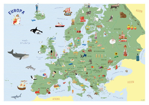 Cartoon: Europakarte (medium) by droigks tagged erdteil,kontinent,subkontinent,eurasien,droigks,phönizische,königstochter,zeus,stier,landmasse,blaue,banane,erdteil,kontinent,subkontinent,eurasien,droigks,phönizische,königstochter,zeus,stier,landmasse,blaue,banane