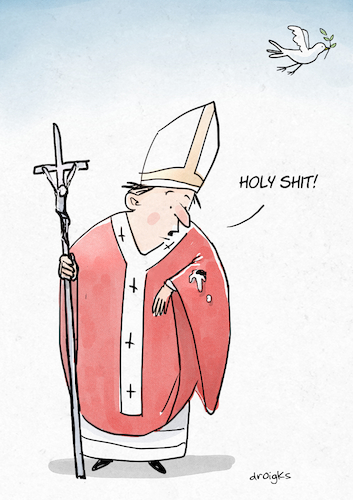 Cartoon: Holy Shit (medium) by droigks tagged heilige,scheisse,heiligsprechung,papst,pope,heiliger,vater,pontifex,maximus,droigks,kirche,vogelschiss,missgeschick,glück,aberglauben,aufwertung,heilige,scheisse,heiligsprechung,papst,pope,heiliger,vater,pontifex,maximus,droigks,kirche,vogelschiss,missgeschick,glück,aberglauben,aufwertung