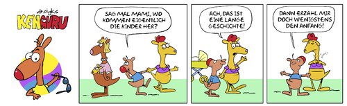 Cartoon: KenGuru Aufklärung (medium) by droigks tagged aufklärung,sexualität,kinder,droigks,känguru,baby,zeugung,akt,aufklärung,sexualität,sex,kinder,droigks,känguru,baby,zeugung,akt