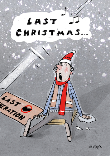 Cartoon: Last Christmas (medium) by droigks tagged last,generation,klimakleber,klimarettung,droigks,klimaaktivisten,festkleben,apokalypse,ziviler,ungehorsam,klimakatastrophe,widerstand,last,generation,klimakleber,klimarettung,droigks,klimaaktivisten,festkleben,apokalypse,ziviler,ungehorsam,klimakatastrophe,widerstand