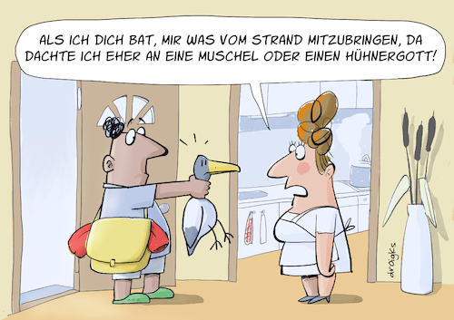 Cartoon: Mitbringsel (medium) by droigks tagged muscheln,treibholz,steine,sand,strandglas,möwe,seegras,federn,bernsteine,muschelkette,strandgut,dekoerinnerung,droigks,strand,meer,ostsee,nordsee,kleinigkeit,aufmerksamkeit,gastgeschenk,überraschung,dankeschön,souvenir,muscheln,treibholz,steine,sand,strandglas,seegras,federn,bernsteine,muschelkette,strandgut,dekoerinnerung,droigks,strand,meer,ostsee,nordsee,kleinigkeit,aufmerksamkeit,gastgeschenk,überraschung,dankeschön,souvenir