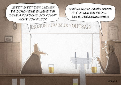 Cartoon: Schuldenbremse (medium) by droigks tagged schulden,geld,lindner,schuldenbremse,geldpolitik,schuld,kredit,geldschöpfung,droigks,finanzen,investition,subvention,sondervermögen,schulden,geld,lindner,schuldenbremse,geldpolitik,schuld,kredit,geldschöpfung,droigks,finanzen,investition,subvention,sondervermögen