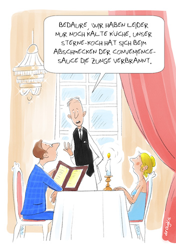 Sternekoch benutzt Convenience Sternekoch benutzt Convenience
