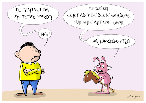 Cartoon: totes Pferd (medium) by droigks tagged cartoon,comic,droigks,angestaubt,abgestanden,oldie,kalauer,witz,haeschenwitz,humor,abgehalftert,ueberkommen,unzeitgemaess,zeitgeschmack,cartoon,comic,droigks,angestaubt,abgestanden,oldie,kalauer,witz,haeschenwitz,humor,abgehalftert,ueberkommen,unzeitgemaess,zeitgeschmack