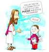 Cartoon: Deja-vu (small) by droigks tagged religion,jesus,greta,thunberg,klima,anthropzentrische,erderwärmung,friday,for,future