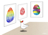 Cartoon: Eierkunst (small) by droigks tagged cartoon,comic,droigks,kunst,ei,fruchtbarkeit,huhn,ostern,gemälde,kunstgalerie,kunstkenner,museum,werkschau,ornamente