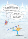 Cartoon: gottgleich (small) by droigks tagged cartoon,comic,droigks,hybris,ueberheblichkeit,fehleinschaetzung,groessenwahn,wintersport,skilauf,skitourismus,skisport,winterurlaub,ausbildung,skisaison