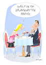 Cartoon: Illusion (small) by droigks tagged illustration,comic,cartoon,droigks,zauberhaft,zauberstab,trick,illusion,date,magie,zauberstueck,mann,frau,restaurant,wein,zauberer,rendezvous