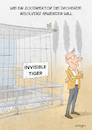 Cartoon: Insolvenzvermeidung (small) by droigks tagged insolvenzabwendung,geschäftsfortführung,unternehmenskrise,invisible,animals,tiger,insolvenzverfahren,krise,management,droigks,unternehmensfortführung,strategie,erhalt,zoo,tierpark,konzept