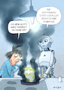 Cartoon: KI Koch (small) by droigks tagged cartoon,comic,ki,ai,kuenstliche,intelligenz,artificial,intelligence,artifizielle,informatik,kochen,kochmittagessen,mahlzeit,digitalisierung,droigks,roboter,braten,küche,mensch,maschine,haushalt,hauswirtschaftshilfe