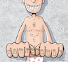 Cartoon: Mathe-Nerd (small) by droigks tagged spezialinteresse,nerd,freak,begeisterter,enthusiast,begeisterung,sonderling,individualist,einzelgänger,fan,tattoo,fachkraft,verschroben