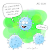 Cartoon: Mutation (small) by droigks tagged corona,covid,lockerung,zukunft,shutdown,lockin,viren,virus,epidemie,pandemie,mutation,resistenz