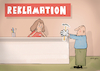 Cartoon: Reklamation (small) by droigks tagged cartoon,comic,droigks,reklamation,baumarkt,hammer,werkzeug,beschwerde,rückgabe,unvermögen,linke,hände,verband,verletzung,auf,daumen,schlagen