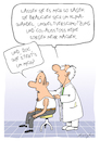 Cartoon: sorgenfrei (small) by droigks tagged klimawandel,umweltverschmutzung,co2,ausstoss,arztbesuch,patient,auskunft,diagnose,krankheit,verbleibende,lebenszeit,droigks,prognose,medizin,facharzt