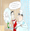 Cartoon: Sterneküche (small) by droigks tagged cartoon,michelin,kochkunst,restauranttester,stern,kontrolle,auszeichnung,droigks,kochen,trinken,speisen,sternekueche,sternekoch,inkognito