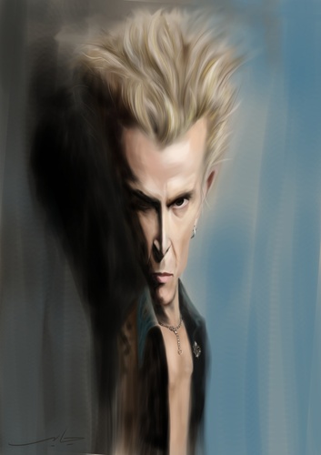 Cartoon: Billy Idol (medium) by jabir tagged billy,idol