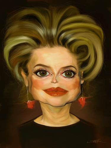 Cartoon: Deneuve (medium) by jabir tagged deneuve