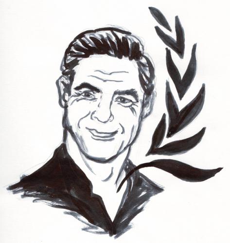 Cartoon: George Clooney (medium) by martista tagged george,clooney,actor,famous,onu,prensa