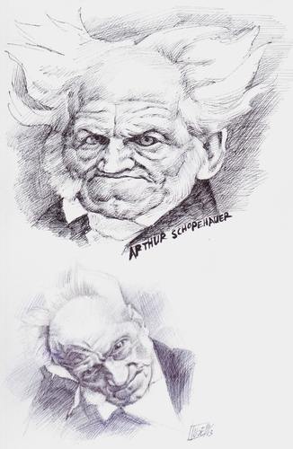 Cartoon: Arthur Schopenhauer (medium) by wwoeart tagged arthur,shopenhauer