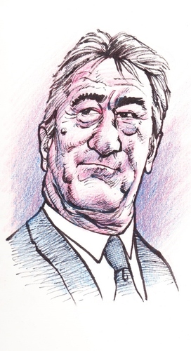 Cartoon: Robert De Niro (medium) by wwoeart tagged robert,de,niro