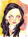Cartoon: Amy Lee (small) by wwoeart tagged amy lee