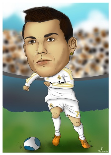 Cartoon: CR7 (medium) by teukudq tagged 191011