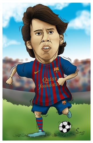 Cartoon: messi (medium) by teukudq tagged 191011