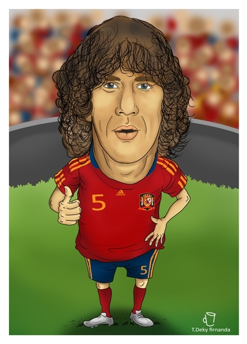 Cartoon: puyol (medium) by teukudq tagged 191011