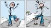 Cartoon: Blue Genes early spring day... (small) by GBowen tagged cartoon,stickman,blue,sad,moody,gbowen