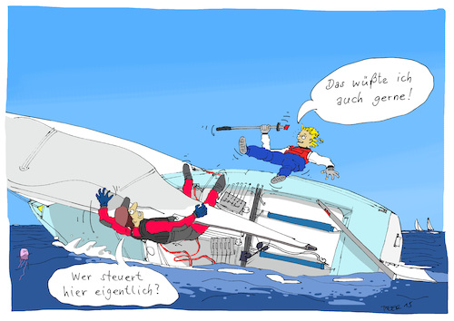 Cartoon: Eine Frage des Auslegers (medium) by darkplanet tagged fd,jolle,regatta,kenterung,segeln,steuerfrau,vorschoter,schotte,ruder,fd,jolle,regatta,kenterung,segeln,steuerfrau,vorschoter,schotte,ruder