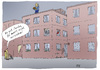 Cartoon: Fast erwachsen (small) by darkplanet tagged kind,eltern,späte,jugend,dach,zu,hause,greise,rollator,rente,lebensabend,ruhestand,nesthäkchen,sohn,tochter