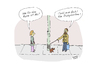 Cartoon: Gassi mit Verwicklungen (small) by darkplanet tagged hund,gassi,rehpinscher,terrier,schoßhündchen