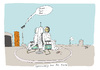 Cartoon: Sparzwang bei der NASA (small) by darkplanet tagged space,nasa,saving,sparen,astronauten,start,countdown