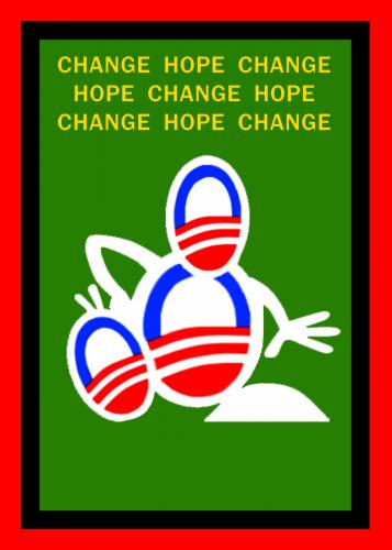 Cartoon: Obamaman Change-up (medium) by Tzod Earf tagged obama,presidential,campaign
