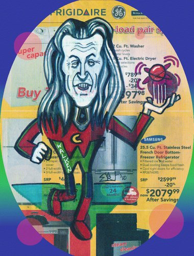 Cartoon: Walken Astro Ranger (medium) by Tzod Earf tagged christopher,walken,caricature