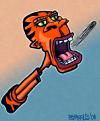 Cartoon: Chad Pops Off Again (small) by Tzod Earf tagged cartoon,chad,johnson