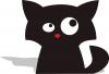 Cartoon: Black Cat 02 (small) by Miaaudote tagged cat,black,kitty,miaaudote,palmas,tocantins,brasil,pet,gato,vira,lata,adote,adocao,animals