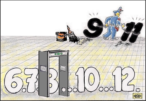 Cartoon: september 11 (medium) by mussaygin tagged september,11