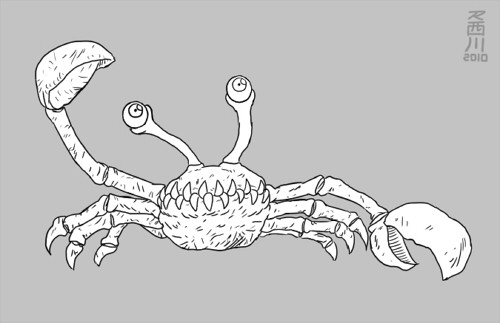 Cartoon: Krabey (medium) by R Nishikawa tagged krab