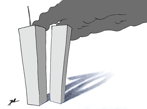 Cartoon: 911 (medium) by Ballner tagged september11