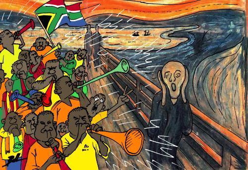 Cartoon: Scream (medium) by Ballner tagged world,cup